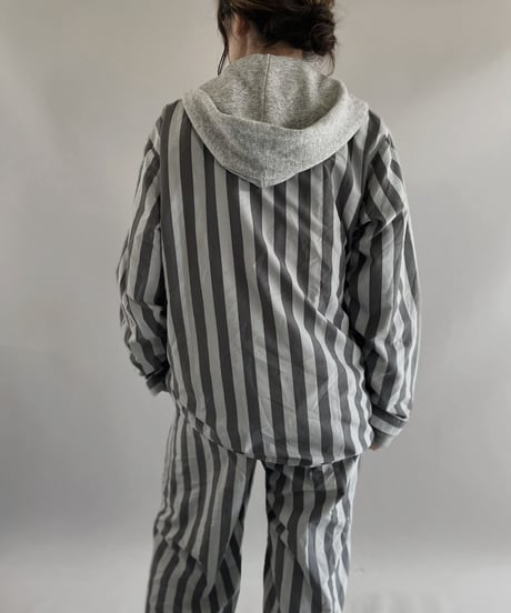 【USED】 Stripe Patterned Pajama Set Up  / 231021-027