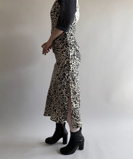【USED】 Leopard Pattern Camisole Long One-Piece  /250322-029