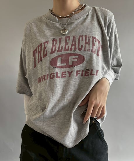 【USED】 Cicago Cubs WRIGLEY FIELD Damage T-shirt & Thermal L/S T-Shirt /251025-003