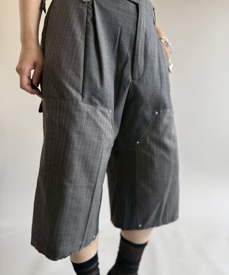 【RE;CIRCLE】 Re Suit Double Knee Shorts / 250612-007