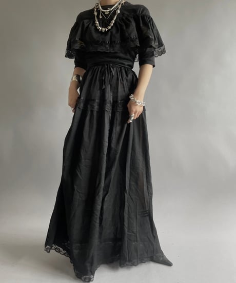 【USED】N/S  Stripe Patterned Long One-Piece /240525-023