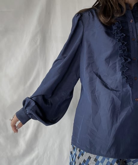 【USED】  Poly L/S Blouse/210921-025