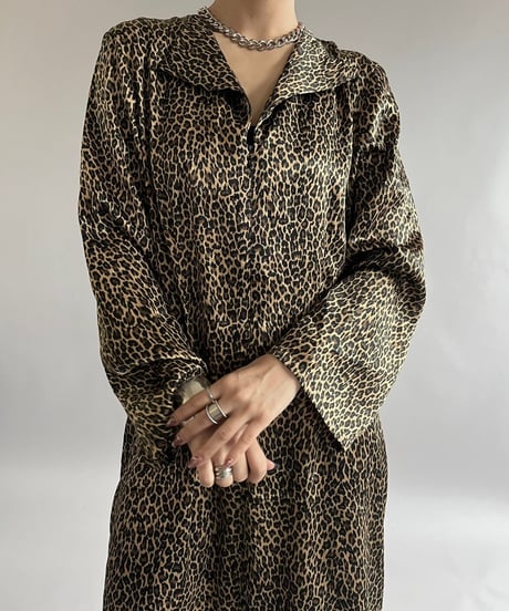 【USED】MOGAN TAYLOR Leopard Patterned Long One-Piece /240907-038