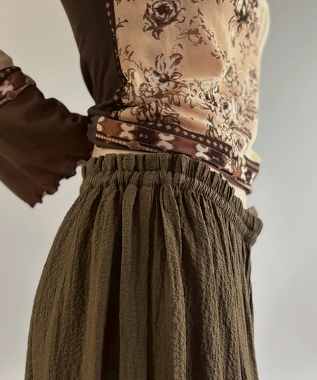 【USED】 Drawstring Design Long Skirt /260502-018