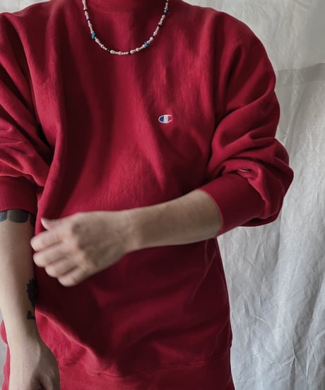 【USED】90's USA Champion Reverse Weave Sweat One Point /210213-020