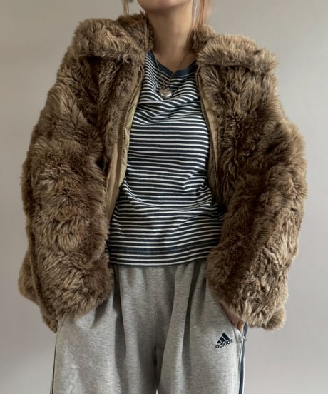 【USED】 Fake Fur Down Jacket / 260104-008