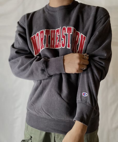 【USED】  Champion Reverse Weave Sweat NORTH EASTERN/210902-047