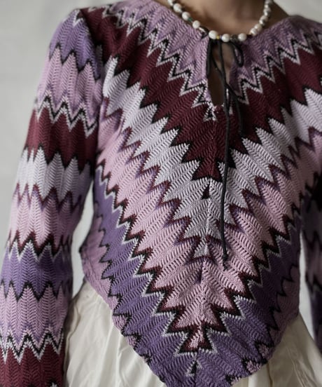 【USED】   Crochet L/S Top/210926-003