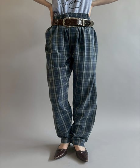 【USED】 Check Pattern Pajama Pants /260523-011