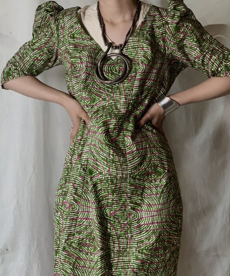 【USED】 African Batik One-piece⑤/210428-016