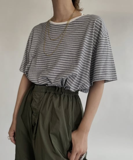 【USED】  Striped T-shirt / 220730-007
