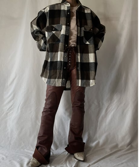 【USED】 Wool L/S Shirt②/211110-041