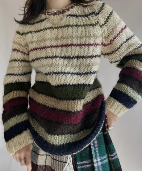 【USED】 Prides Crossing Striped Knit Top / 230105-018