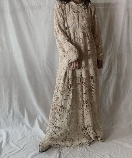 【RE;CIRCLE】RE Crocket L/S Dress③/210526-058