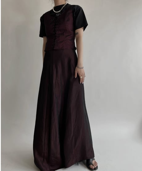 【USED】 Sleeveless Top & Skirt Co-ord sets / 220507-030