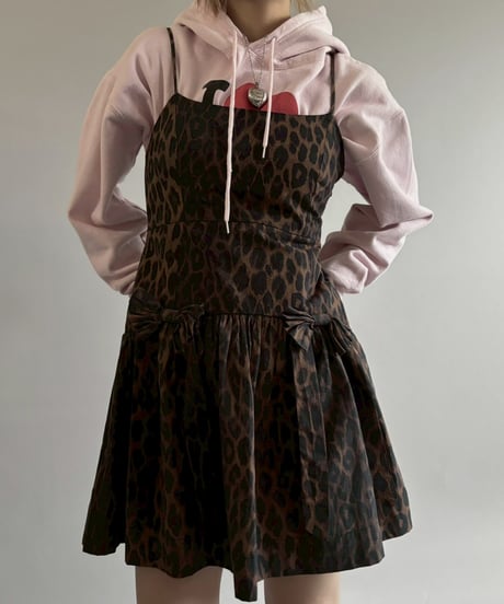 【USED】 Leopard Print Camisole One-Piece /251206-002