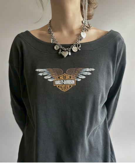 【USED】 Made In USA 93's HARLEY-DAVIDSON L/S Tee / 260418-023