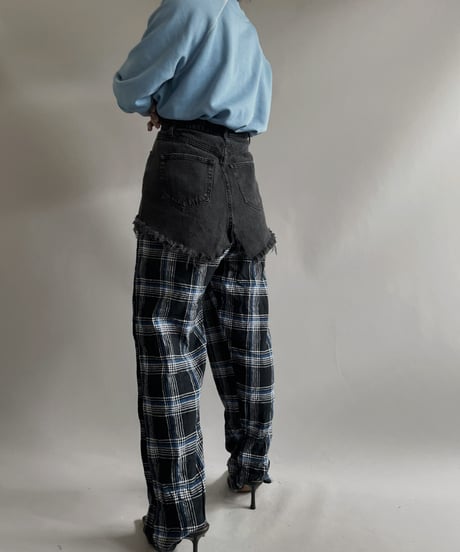 【USED 】CUT OFF Denim Skirt / 231014-013