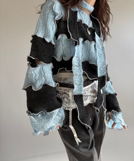 【RE;CIRCLE】 RE Mellow Knit Top + Muffler  /  241226-013
