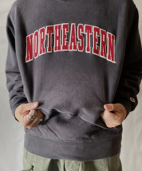 【USED】  Champion Reverse Weave Sweat NORTH EASTERN/210902-047