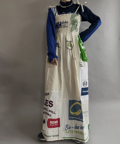 【RE;CIRCLE】RE Eco-Friendly Bag Shirring One-piece / 230327-002