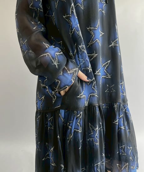 【USED】 Star Design Sheer One-Piece  /251012-003