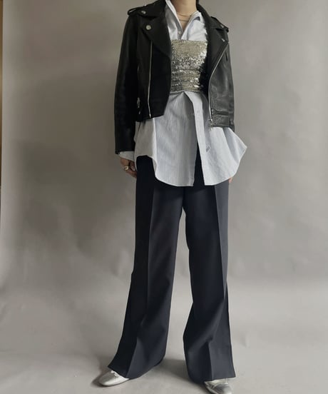 【USED】 GANNI Leather Jacket / 230401-021
