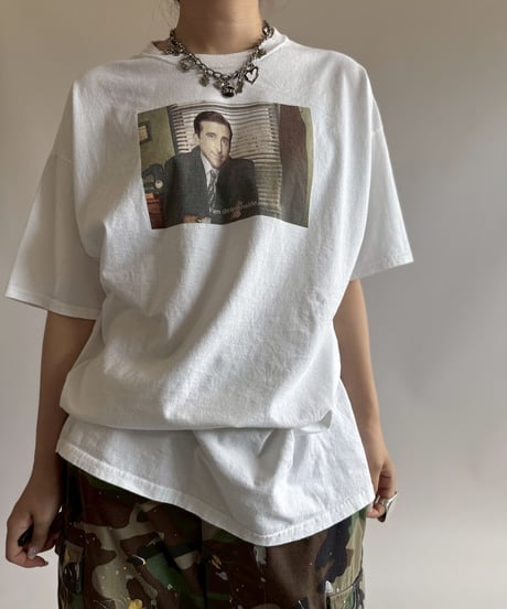 【USED】 Fruit of the Loom Person Print T-Shirt / 250719-011