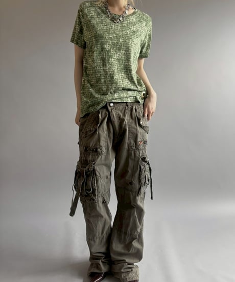 【USED】 MICHAEL KORS All-over Pattern T-Shirt / 2560613-022