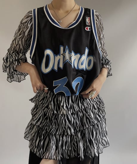 【USED】 Zebra Patterned Sheer Top/ 230902-023