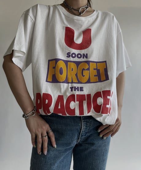【USED】 Short Sleeved T-shirt “U SOON FOREGET THE PRACTICES”/ 220611-022
