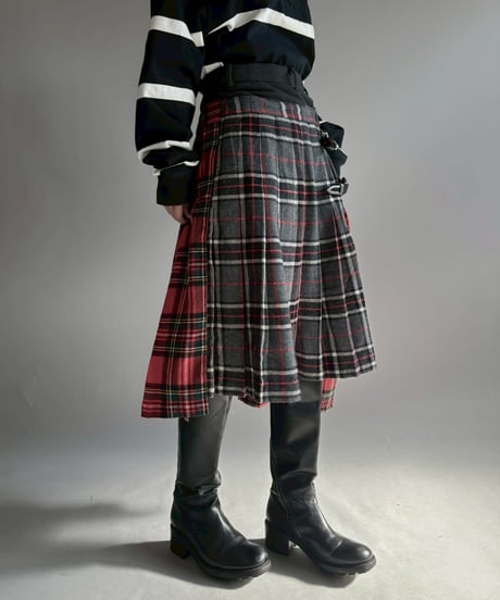 【RE;CIRCLE】 RE Kilt Long Skirt / 251204-010