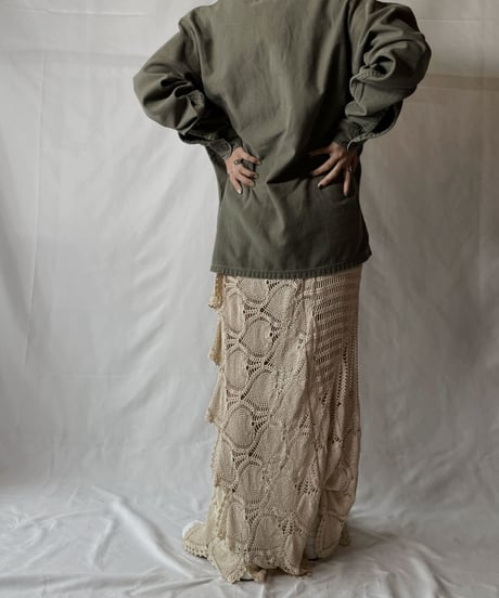 【RE;CIRCLE】  RE Lace Up Fatigue Shirt/20210819-043
