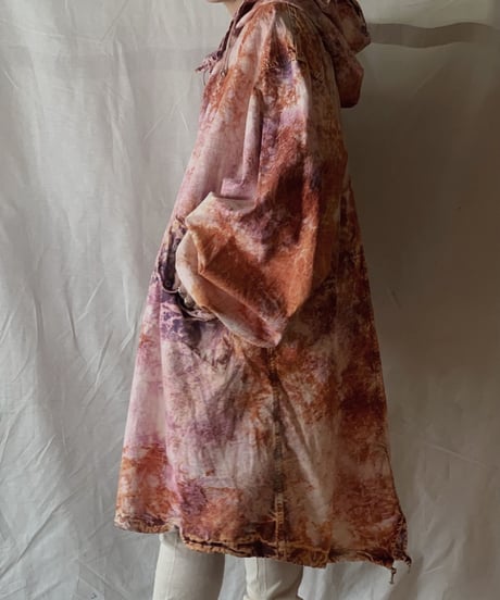 【USED】Tie Dye Dyeing USA Snow Parker①/210226-015