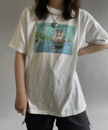 【USED】 Made in USA 80~90's Hanes T-Shirt  /240608-001