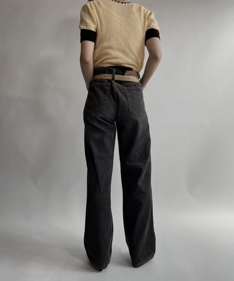 【USED】   Levi's Denim Pants 501 Black / 220416-034