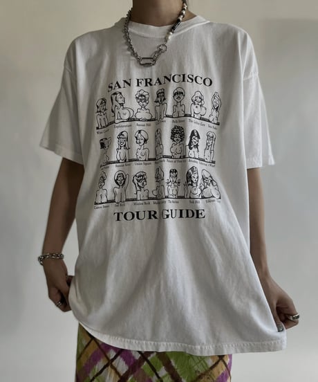【USED】 Short Sleeved T-shirt "San Francisco Tour Guide" / 220611-010