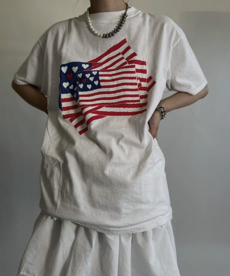 【USED】 American Flag T-shirt /220716-006