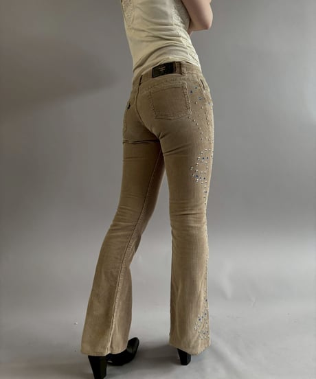 【USED】 Studs Design Corduroy Flare Pants / 260104-012