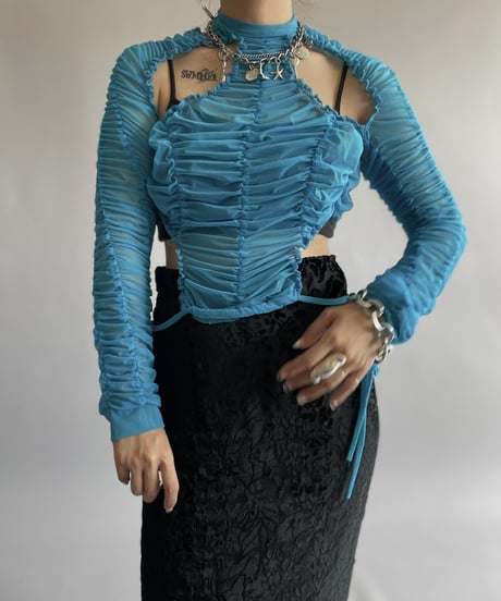 【USED】 ESTER MANAS Design Sheer L/S Top /240914-031