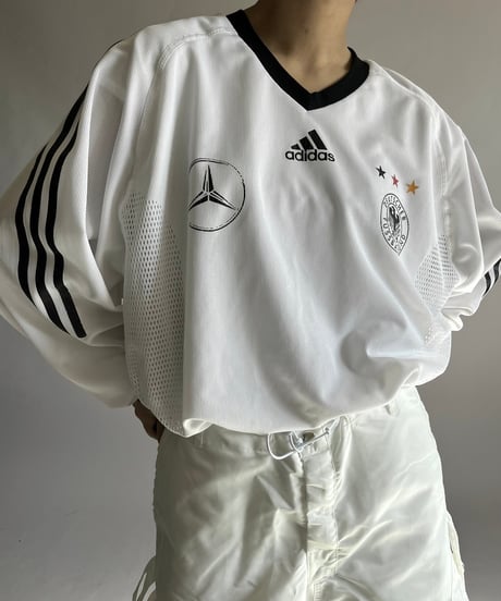 【USED】 adidas DEUTSCHER L/S Soccer Shirt Mercedes-Benz /241207-038
