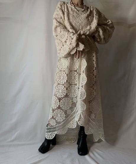 【RE;CIRCLE】 RE Lace L/S One-price④/210801-063