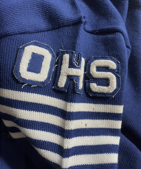 【USED】 Vintage Wool Lettered Cardigan/250118-018
