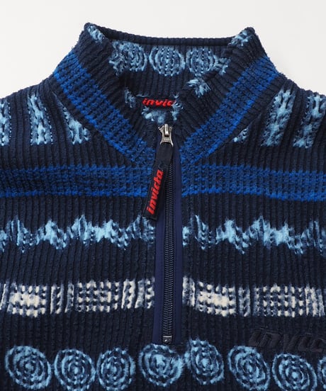 【USED】INVICTA Patterned Half Zip Fleece Top/240311-001