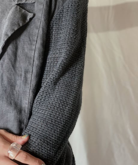 【USED】 Knit × Cotton Jacket/210708-003