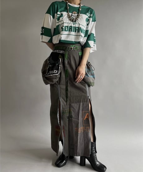 【RE;CIRCLE】RE Eco-Friendly Bag Beit Bag Skirt Dyed Gray / 240613-028
