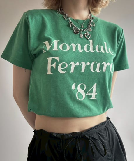 【USED】 RESIZED Made in USA 84's Mondale Ferraro T-Shirt / 250802-008