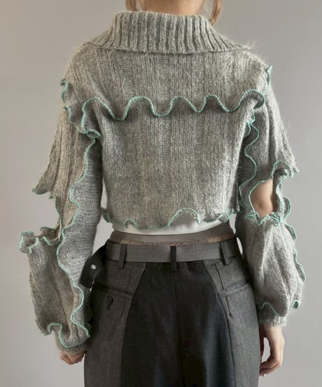 【RE;CIRCLE】 RE Mellow Mohair Knit Cardigan + Tie/ 251127-007
