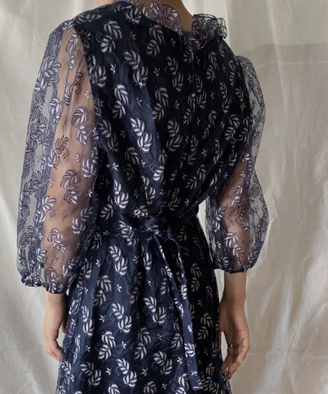 【USED】  Plant Patterned Lace EURO Dress/210407-021