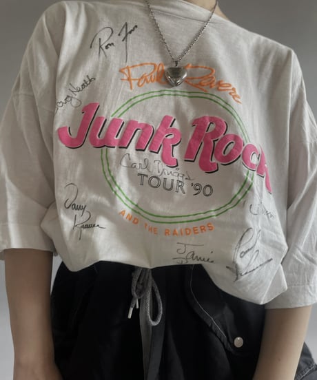 【USED】90's Junk Rock Sign T-Shirt /240429-062